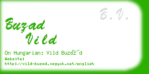 buzad vild business card